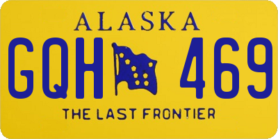 AK license plate GQH469