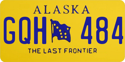AK license plate GQH484