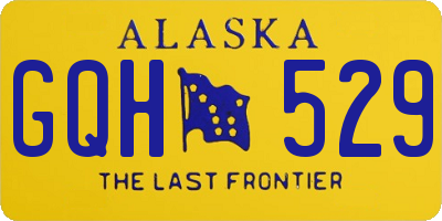 AK license plate GQH529
