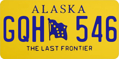 AK license plate GQH546
