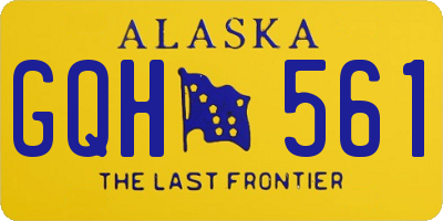 AK license plate GQH561