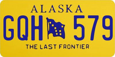 AK license plate GQH579