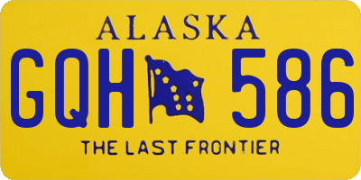 AK license plate GQH586