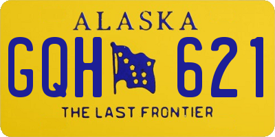 AK license plate GQH621