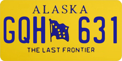 AK license plate GQH631