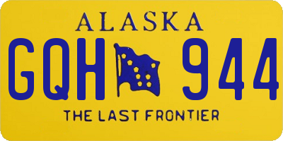 AK license plate GQH944