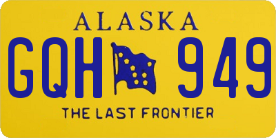 AK license plate GQH949