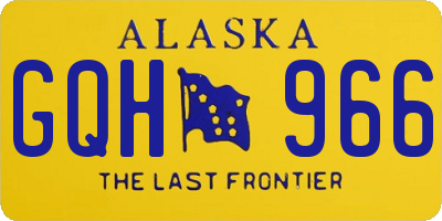AK license plate GQH966