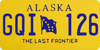 AK license plate GQI126