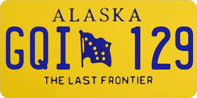 AK license plate GQI129