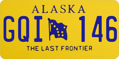 AK license plate GQI146