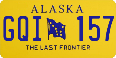 AK license plate GQI157