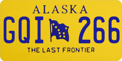 AK license plate GQI266
