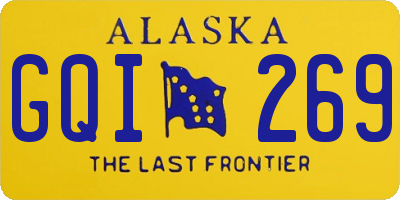 AK license plate GQI269