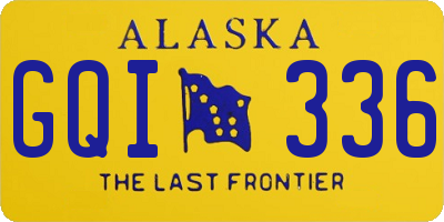 AK license plate GQI336