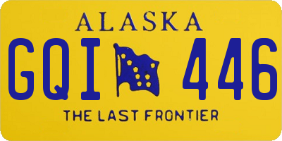 AK license plate GQI446