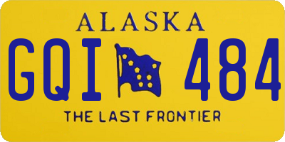 AK license plate GQI484