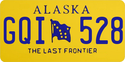 AK license plate GQI528