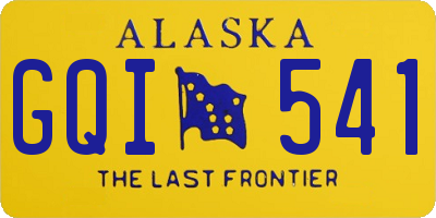 AK license plate GQI541