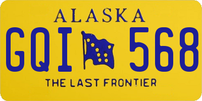 AK license plate GQI568