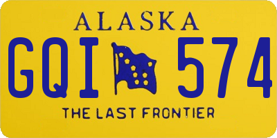 AK license plate GQI574