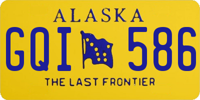 AK license plate GQI586