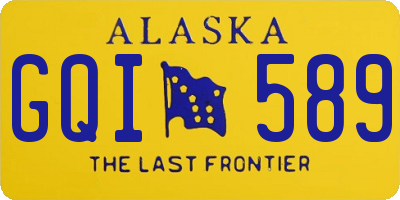 AK license plate GQI589