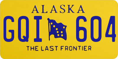 AK license plate GQI604