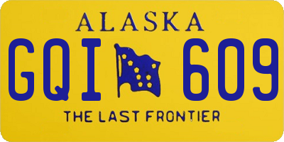 AK license plate GQI609