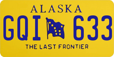 AK license plate GQI633
