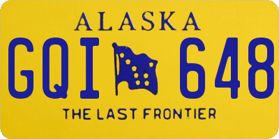 AK license plate GQI648