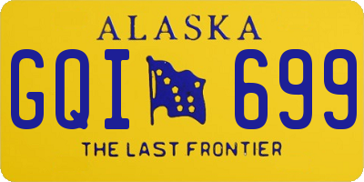 AK license plate GQI699