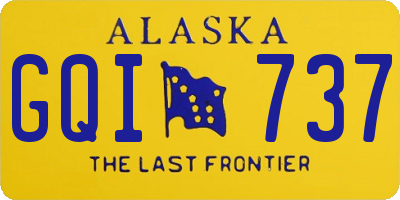 AK license plate GQI737