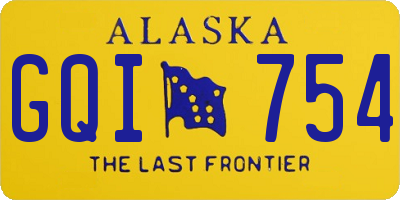 AK license plate GQI754