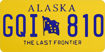 AK license plate GQI810