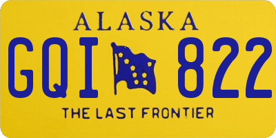 AK license plate GQI822