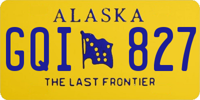 AK license plate GQI827