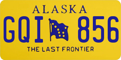 AK license plate GQI856