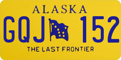 AK license plate GQJ152