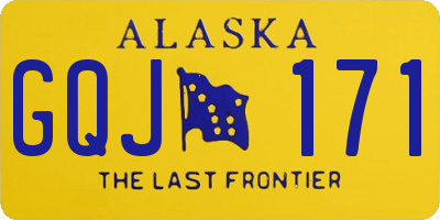 AK license plate GQJ171