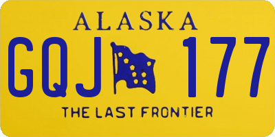 AK license plate GQJ177