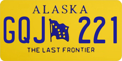 AK license plate GQJ221