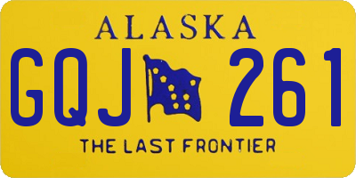 AK license plate GQJ261