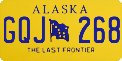 AK license plate GQJ268