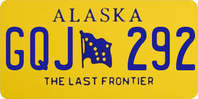 AK license plate GQJ292