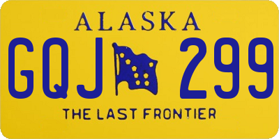 AK license plate GQJ299