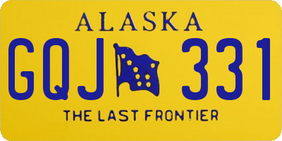 AK license plate GQJ331