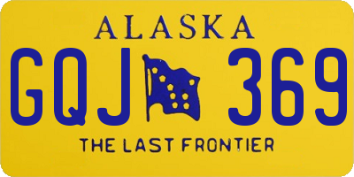 AK license plate GQJ369