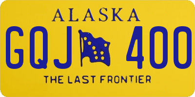 AK license plate GQJ400
