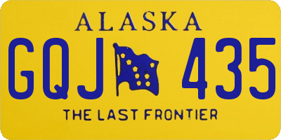 AK license plate GQJ435
